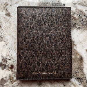 Michael Kors Logo Passport Cover Wallet